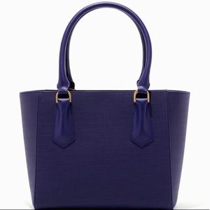 Dagne Dover Midi Signature Tote in Core Blue